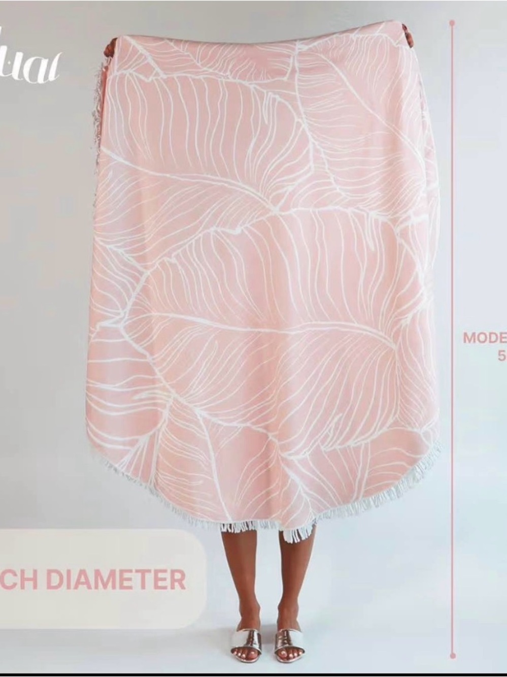 Huai Pink Boho Beach Towel